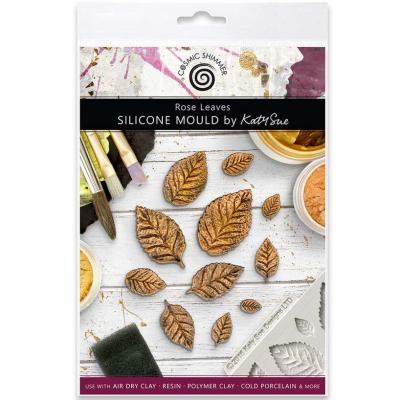 Katy Sue Designs Cosmic Shimmer Silicone Mould - Rose Leaves