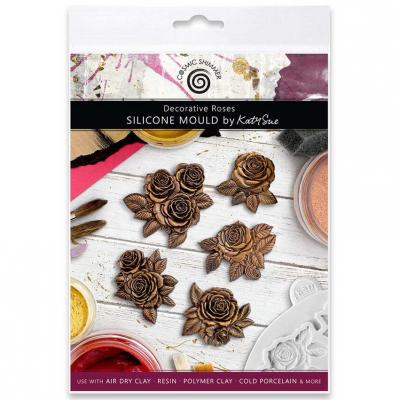Katy Sue Designs Cosmic Shimmer Silicone Mould - Decorative Roses