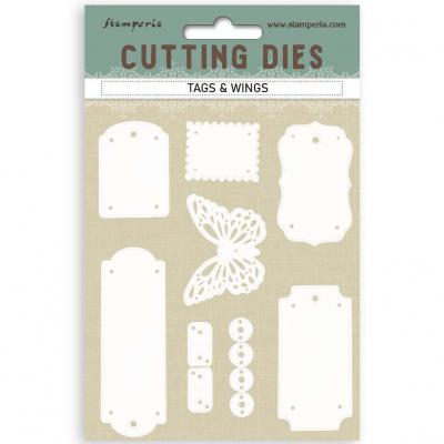Stamperia Quiet Days Cutting Dies - Tags And Wings