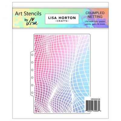 Lisa Horton Crafts Layering Stencil - Crumpled Netting