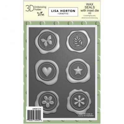 Lisa Horton Crafts 3D Embossing Folder And Die - Wax Seals