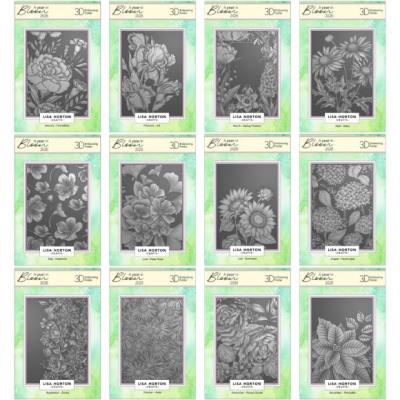 Lisa Horton Crafts 3D Embossing Folder - A Year In Bloom