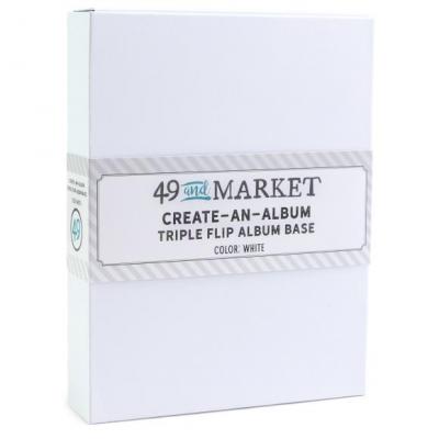 49 And Market Create-An-Album - Triple Flip Album Base White