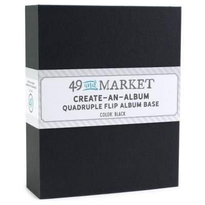 49 And Market Create-An-Album - Quadruple Flip Album Base Black