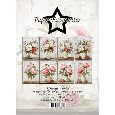 Paper Favourites Paper Pad - Grunge Floral