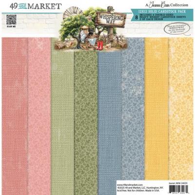 49 And Market Whispering Way - Solid Cardstock Pack