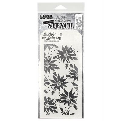 Stampers Anonymous Tim Holtz Stencil - Poinsettia