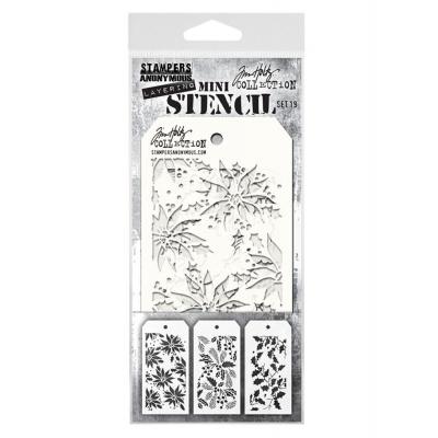 Stampers Anonymous Tim Holtz Mini Stencil Set #19
