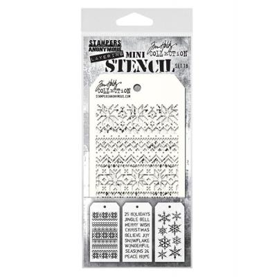 Stampers Anonymous Tim Holtz Mini Stencil Set #18