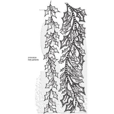 Stampers Anonymous Dylusions Stempel - Holly Garlands