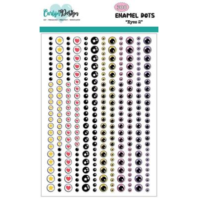 CarlijnDesign Glitter Enamel Dots - Eyes 2