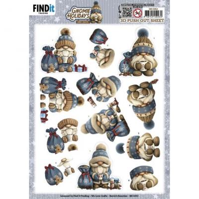 Find It Trading Berries Beauties Gnomie Holidays Punchout Sheet - Navy