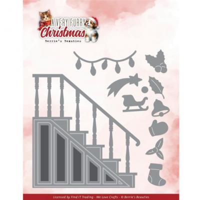 Find It Trading Berries Beauties A Very Furry Christmas Dies - Very Furry Stair