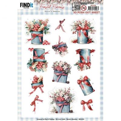Find It Trading Berries Beauties Frosted Florals Punchout Sheet - Tin