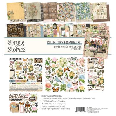 Simple Stories Simple Vintage Junk Drawer - Collector's Essential Kit