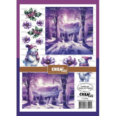 Crealies Cutting Sheet Winter A
