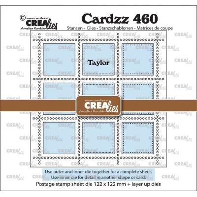 Crealies Cutting Dies - Postage Stamp Sheet Taylor 9x Squares