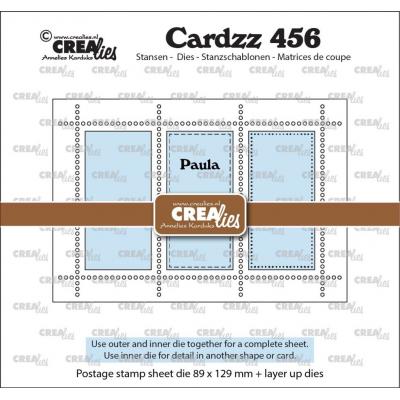 Crealies Cutting Dies - Postage Stamp Sheet Paula 3x Rectangles