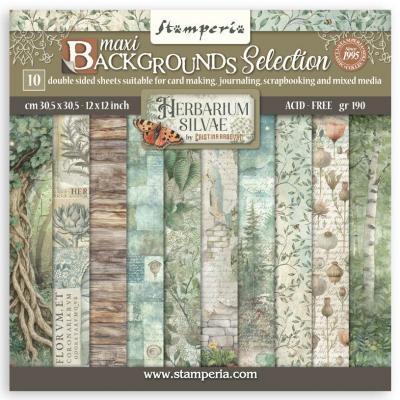 Stamperia Herbarium Silvae - Maxi Backgrounds Selection