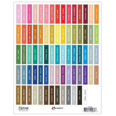 Ranger Tim Holtz Distress Ink Pad Label Sheet White