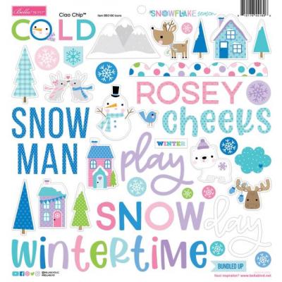 Bella Blvd Snowflake Season - Chipboard Stickers
