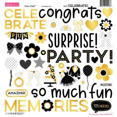 Bella Blvd Let's Celebrate - Chipboard Stickers