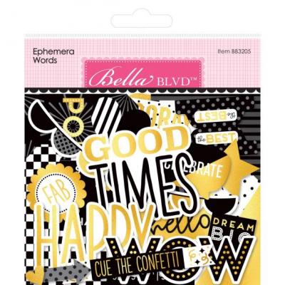 Bella Blvd Let's Celebrate - Ephemera Words