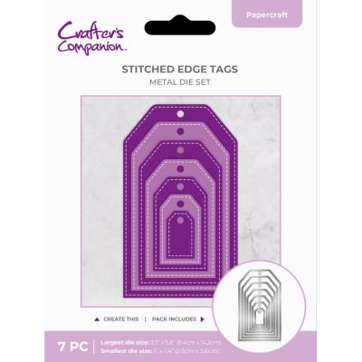 Crafter's Companion Stitched Edge Die - Tags