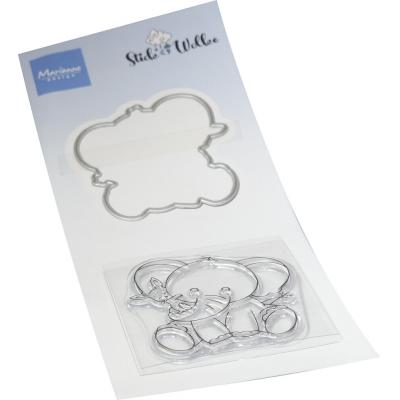 Marianne Design Stamp & Die - Stick & Wolke - Elephant Hug