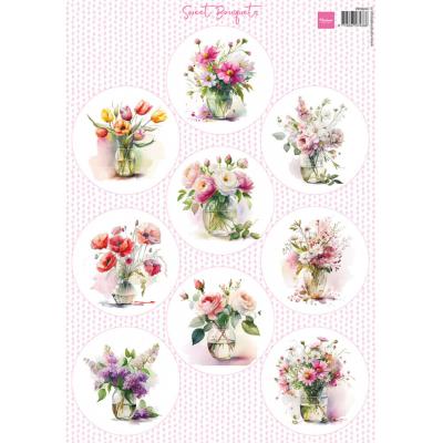 Marianne Design Decoupage Sheet A4 - Sweet Bouquets