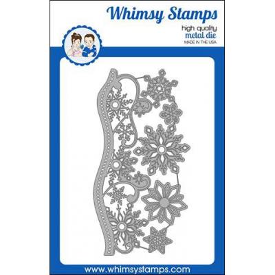 Whimsy Stamps Cutting Dies - Elegant Snowflakes and Border