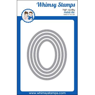 Whimsy Stamps Cutting Dies - Basic Stitched Ovals