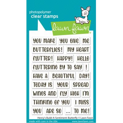 Lawn Fawn Stempel - Henry's Build-A-Sentiment Butterfly