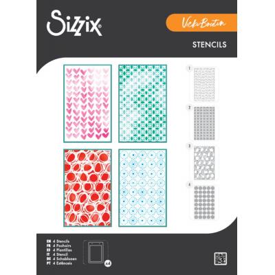 Sizzix Vicki Boutin Stencils - Buildables Backgrounds #1