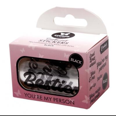 StudioLight You're My Person Black Transparent Stickers On Roll