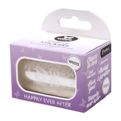 StudioLight Happily Ever After White Transparent Stickers On Roll