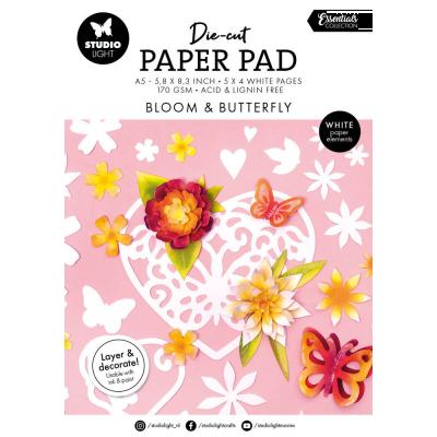 StudioLight Bloom & Butterfly Die-Cut Designer Paper Pad
