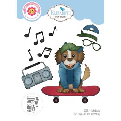 Elizabeth Craft Designs Dog Days - Skateboard