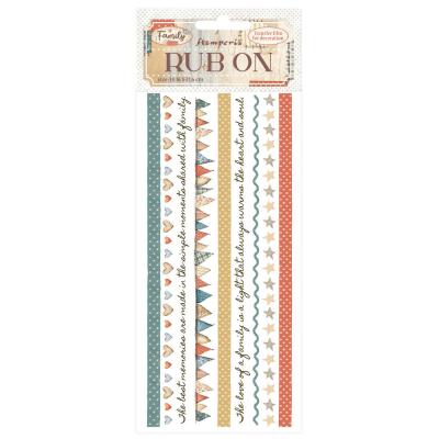 Stamperia Family Rub-On - Stripes