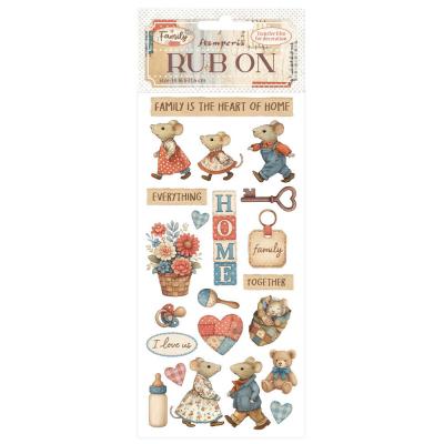 Stamperia Family Rub-On - Home