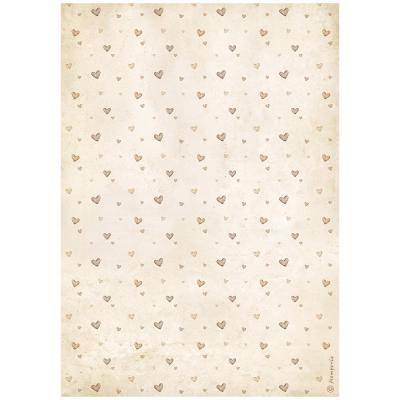 Stamperia Baby Rice Paper - Hearts Pattern