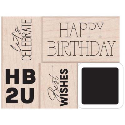 Hero Arts Ink 'N Stamp Sets Woodblock - HB2U