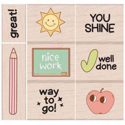 Hero Arts Education Woodblock Stamp Sets - Well Done