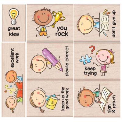 Hero Arts Education Woodblock Stamp Sets - Don't Give Up