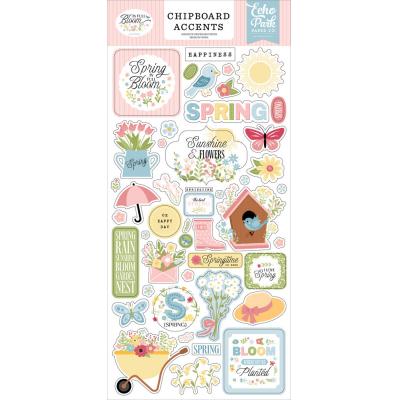 Echo Park In Full Bloom - Chipboard Accents