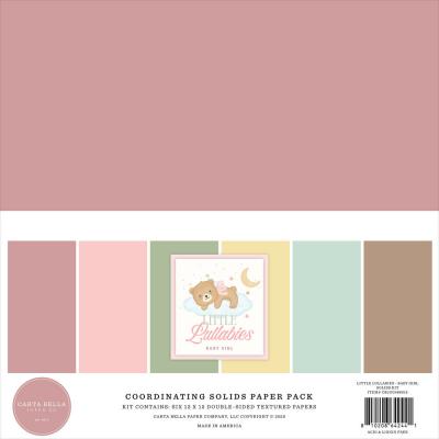 Carta Bella Little Lullabies Baby Girl - Coordinating Solids