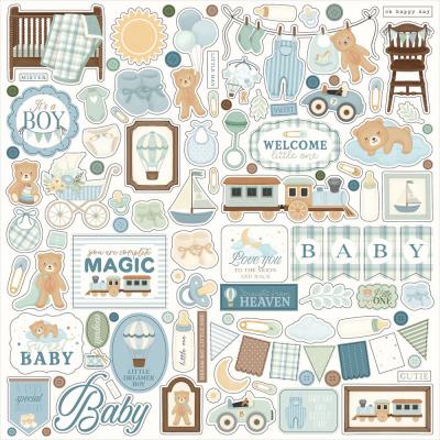 Carta Bella Little Lullabies Baby Boy - Element Sticker