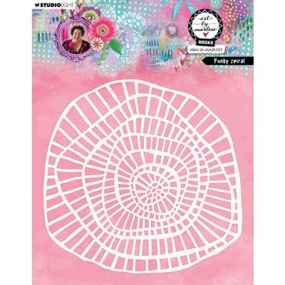 StudioLight Art By Marlene Stencil - Funky Spiral