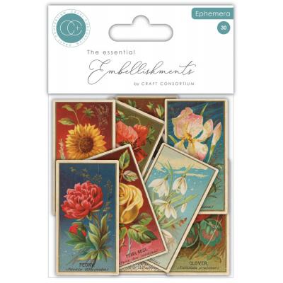 Craft Consortium The Collector Ephemera - Flowers