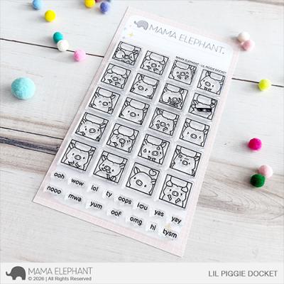 Mama Elephant Stempel - Lil Piggie Docket